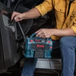 مینی کمپرسور باد سه کاره دیجیتال فندکی و برق شهری رونیکس با کیف مدل 4261B