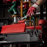 جعبه ابزار فلزی اتوماتیک 40 سانتی متر 2 طبقه مدل RH-9172