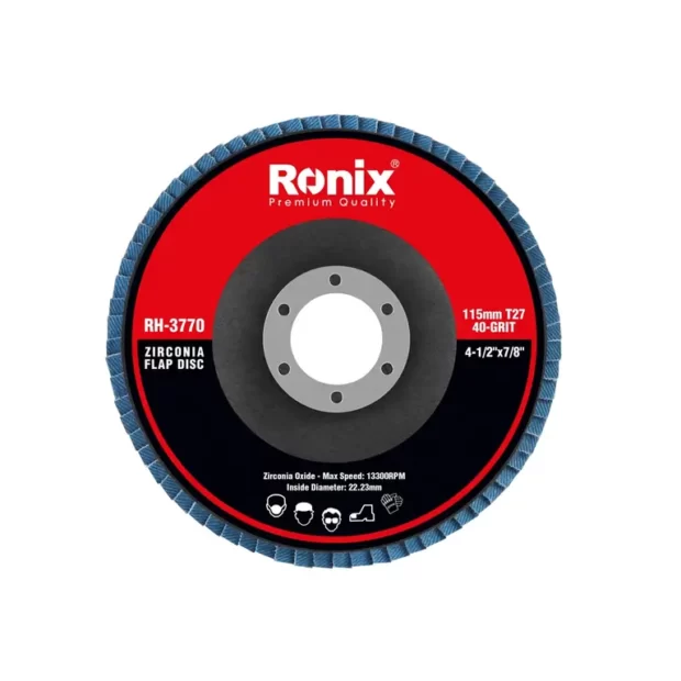 مدل : RH-3770  (NA)  سنباده فلاپ زیرکونیم مینی 115 میلی متری 40