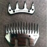 یک جفت تیغه و شانه پشم چین برند بیوان روسی اصل 13 دندانه