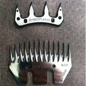 یک جفت تیغه و شانه پشم چین برند بیوان روسی اصل 13 دندانه