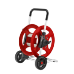 شلنگ جمع کن دستی چرخ دار فلزی 60 متری مدل : RH-6160